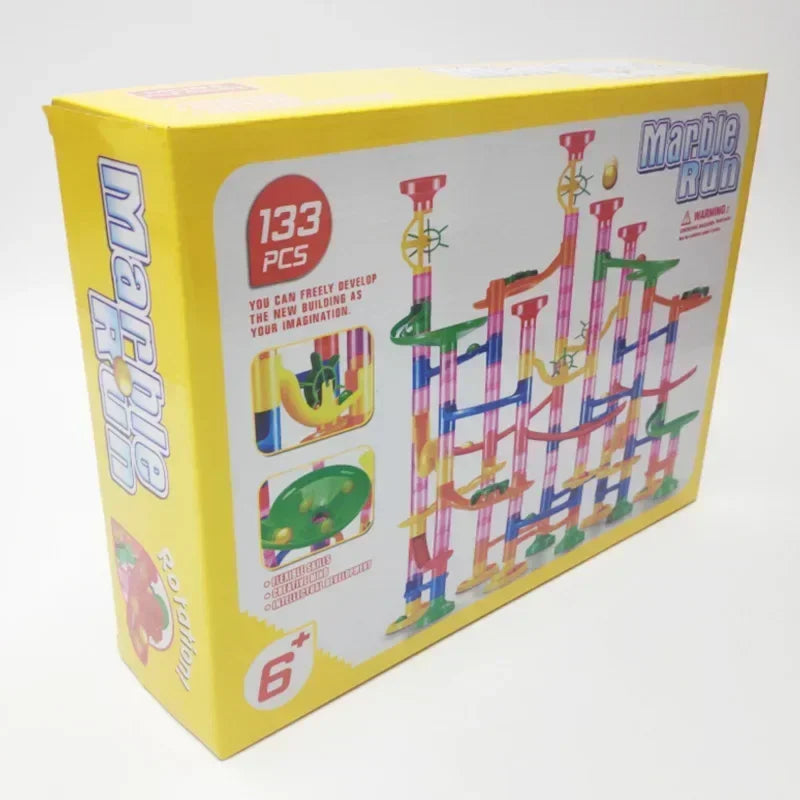 (Pack of 232) 45- Marble Run Race Building Blocks Track Ball Slide Toys DIY Creativity Constructor Early Educational Toys Children Gift