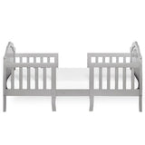 Slumber Baby Rose 3 In 1 Toddler Bed Platinum 53.3” L X 25” W X 25.4” H Kids Bed Frame Children Bed Furniture