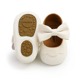 Soft Leather Lace Baby Girls Princess Shoes Newborn Moccasins Shoes Rubber Sole Prewalker Non-slip Toddlers First Walkers