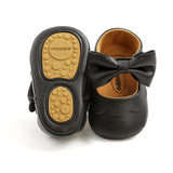 Soft Leather Lace Baby Girls Princess Shoes Newborn Moccasins Shoes Rubber Sole Prewalker Non-slip Toddlers First Walkers
