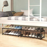 Storage shoe rack stainless steel multi-layer shoe cabinet household doorstep dustproof storage cabinet economical storage rack
