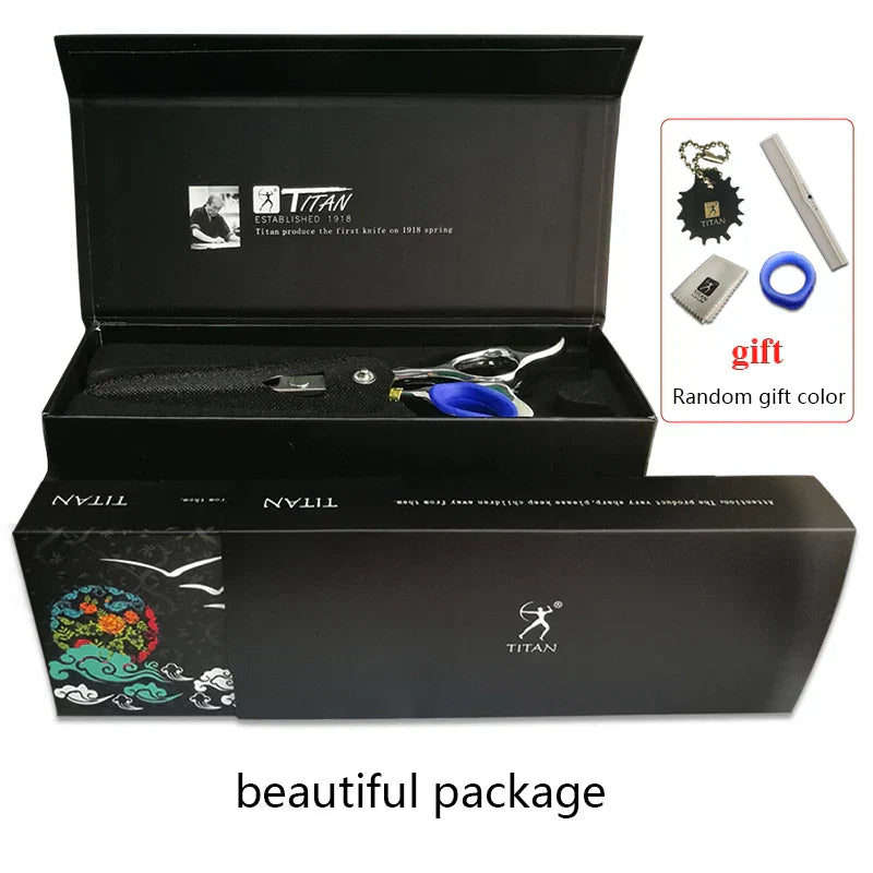 Titan barber scissors hairdressing cutting tools thinning shears for hairdressers 5.5,6.0,6.5 inch 440c steel