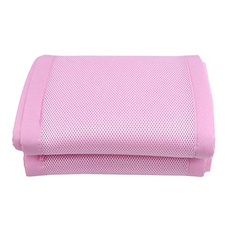 Universal Mesh Breathable Cot Bumpers Bed Fence for Newborn Solid Colors All Seasons Ifant Crib