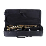 Ammoon Eb Alto Saxophone Brass Lacquered Gold Lacquer E Flat Sax 82ZKey Type Woodwind Instrument Bb Soprano Sax with Accessories