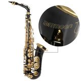 Ammoon Eb Alto Saxophone Brass Lacquered Gold Lacquer E Flat Sax 82ZKey Type Woodwind Instrument Bb Soprano Sax with Accessories